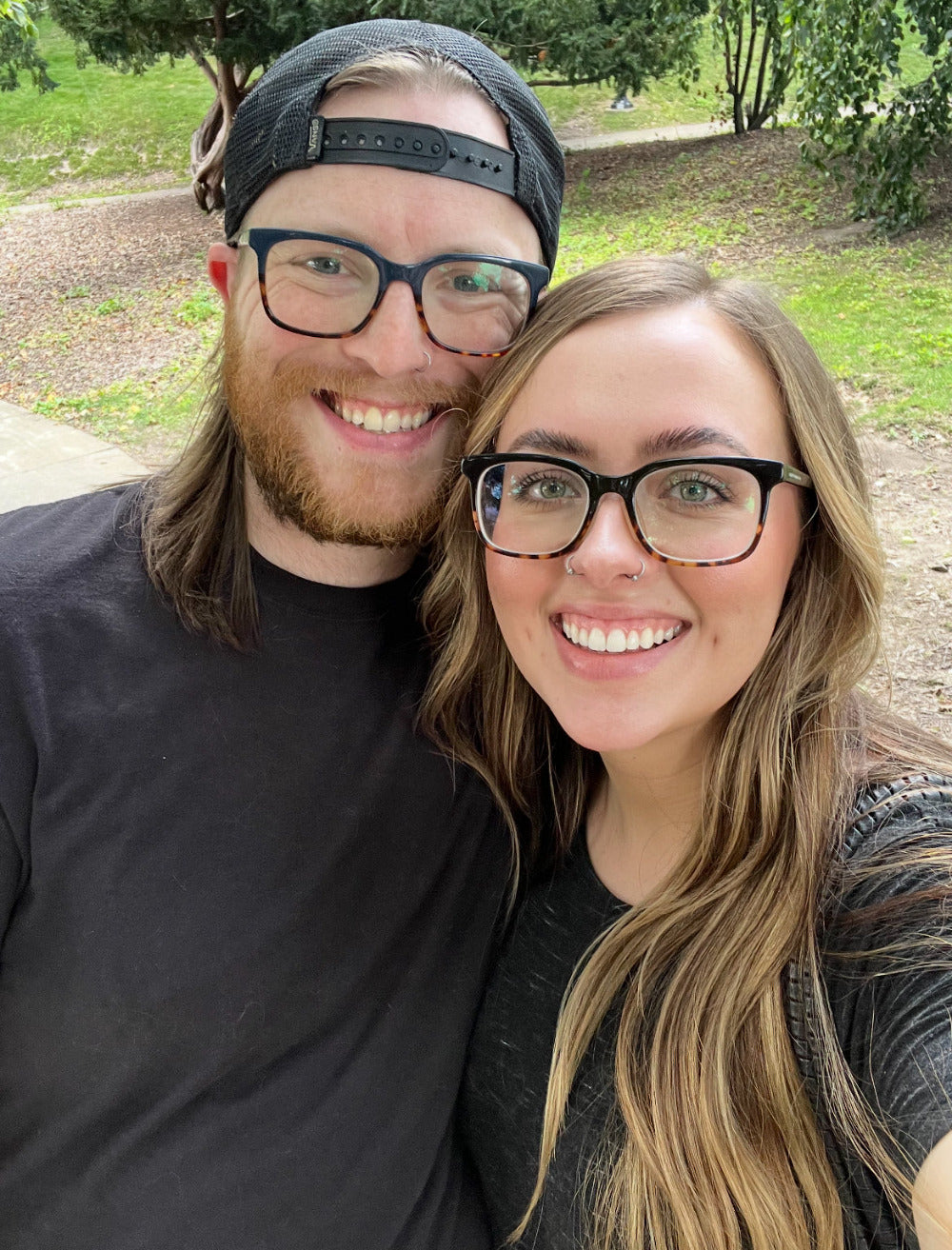 A Photo of JD and Ash, the owners, creators, and manufacturers of Midwest Glow products.