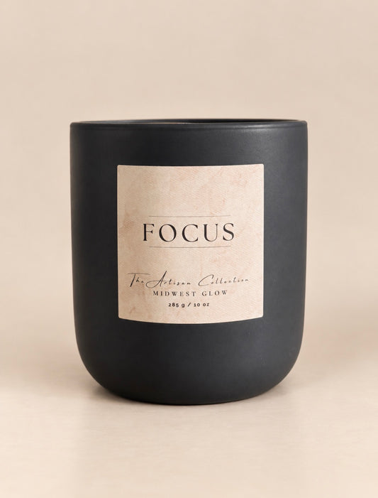 Focus - Lavender, Mint, Palo Santo Relaxing Wood Wick Candle
