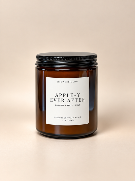Appley Ever After - Caramel Apple and Pear Scented Soy Candle