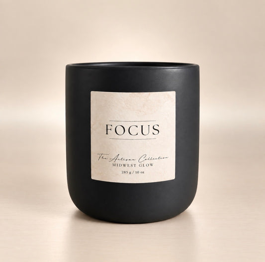 Focus - Lavender, Mint, Palo Santo Relaxing Wood Wick Candle