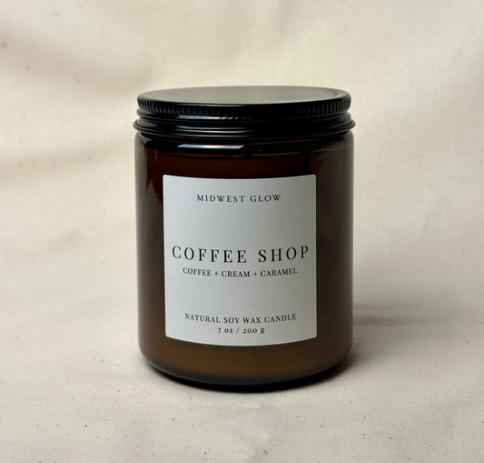 Coffee Shop - Coffee, Cream and Caramel Scented Soy Candle