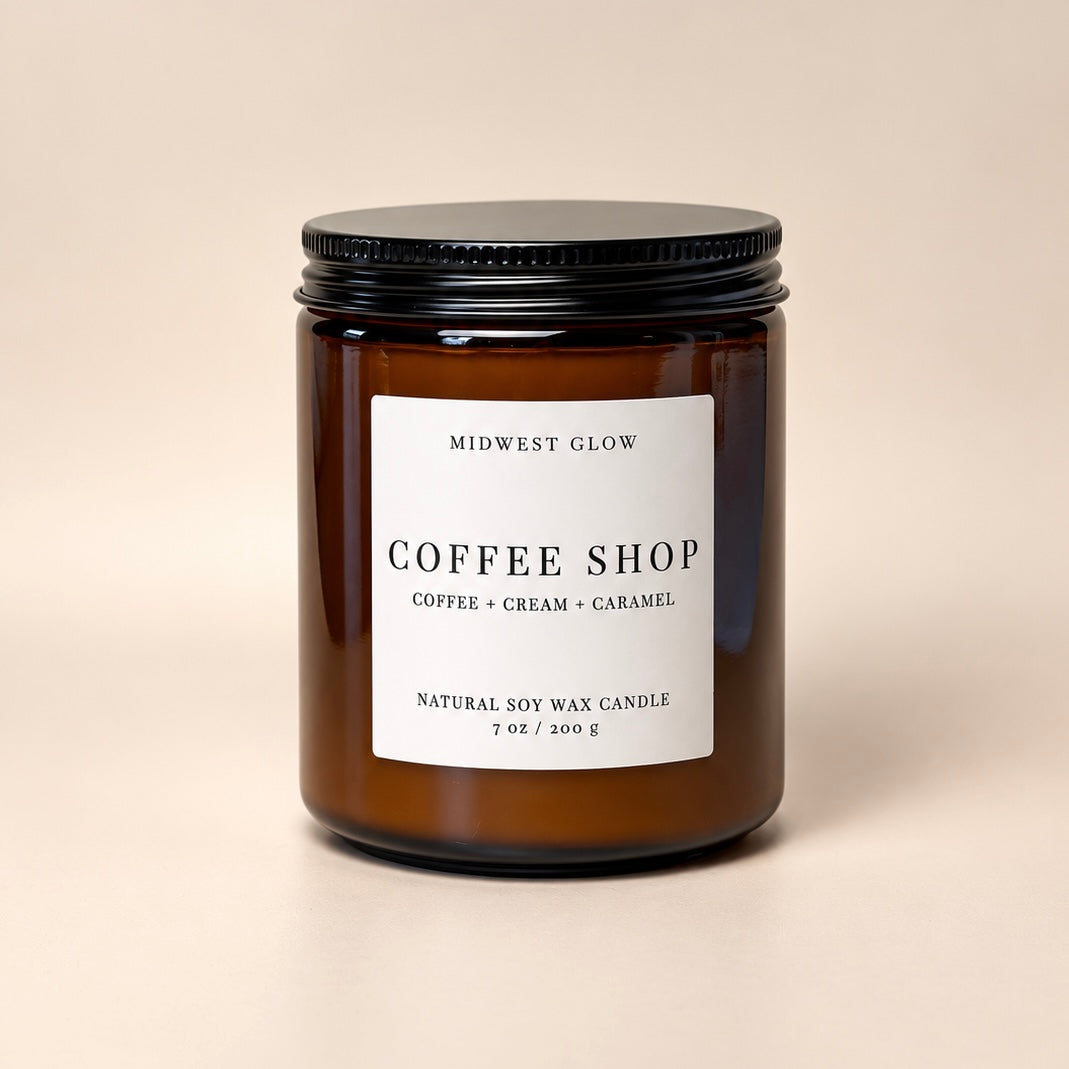 Coffee Shop - Coffee, Cream and Caramel Scented Soy Candle