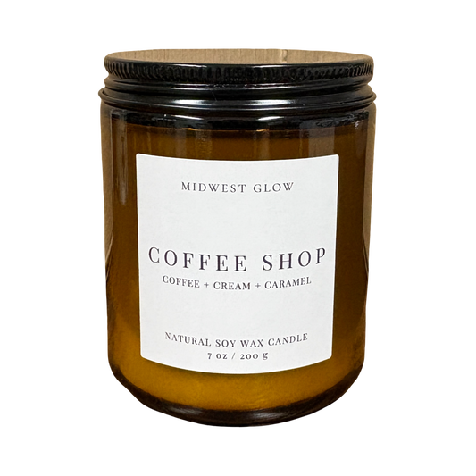 Coffee Shop - Coffee, Cream and Caramel Scented Soy Candle